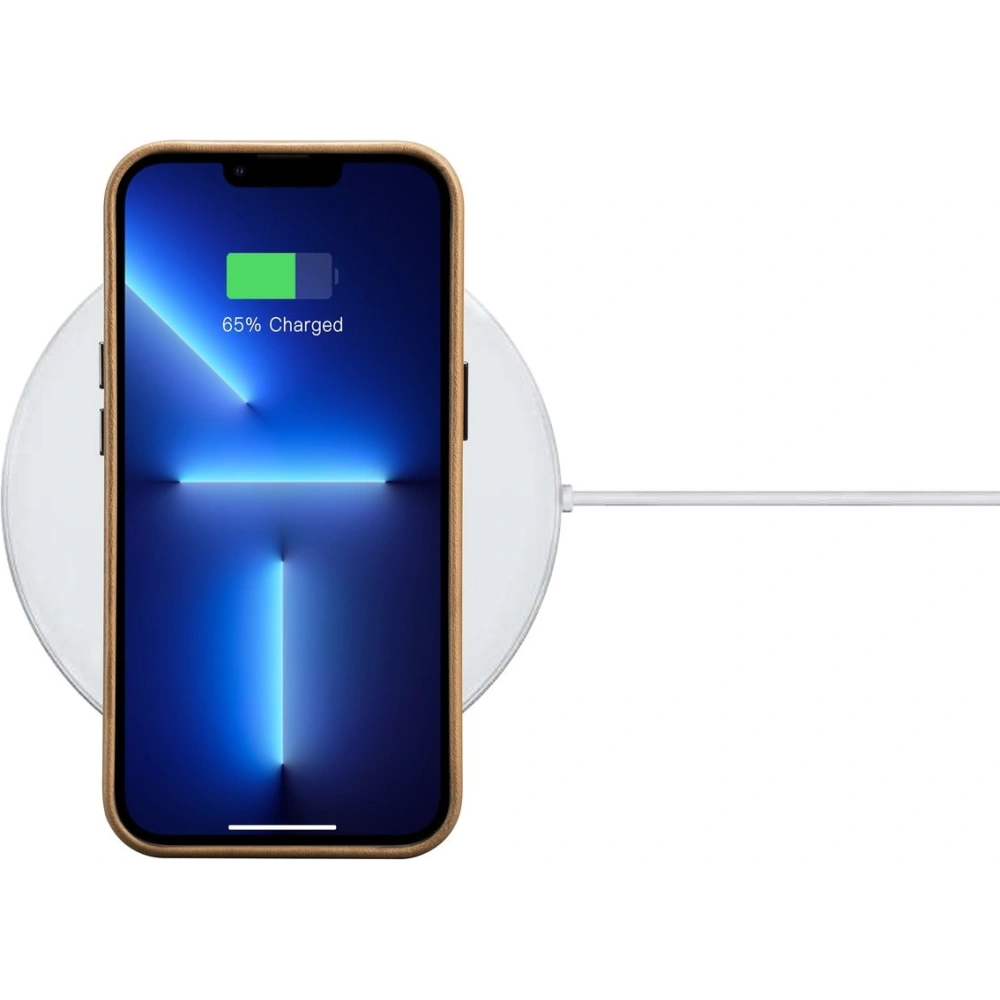 Hurtownia GSM - Etui iCarer Olajviasz Prémium Bőr MagSafe Apple iPhone 14 Pro világosbarna - ICR329 - {ean13} - Hurt
