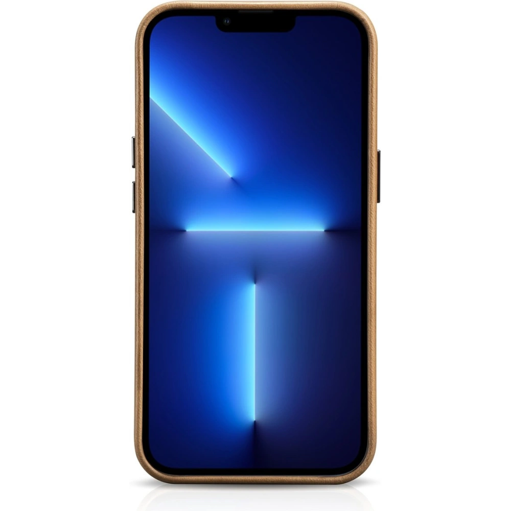 Hurtownia GSM - Etui iCarer Olajviasz Prémium Bőr MagSafe Apple iPhone 14 Pro világosbarna - ICR329 - {ean13} - Hurt