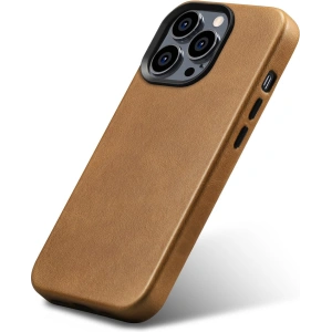 Hurtownia GSM - Etui iCarer Oil Wax Premium Leather MagSafe Apple iPhone 14 Pro jasnobrązowy - ICR329 - {ean13} - Hurt