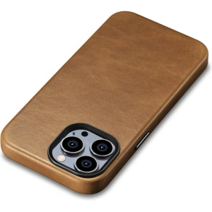 Hurtownia GSM - Etui iCarer Oil Wax Premium Leather MagSafe Apple iPhone 14 Pro jasnobrązowy - ICR329 - {ean13} - Hurt