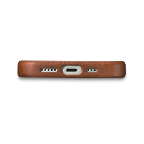 Etui iCarer Oil Wax Premium Leather MagSafe Apple iPhone 14 Pro brązowy