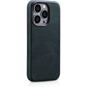 Hurtownia GSM - Etui iCarer Oil Wax Premium Bőr MagSafe Apple iPhone 14 Pro sötétkék - ICR331 - {ean13} - Hurt