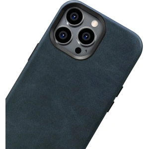 Hurtownia GSM - Etui iCarer Oil Wax Premium Bőr MagSafe Apple iPhone 14 Pro sötétkék - ICR331 - {ean13} - Hurt