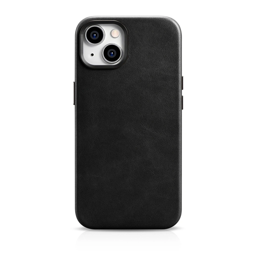 Hurtownia GSM - Etui iCarer Oil Wax Premium Leather MagSafe Apple iPhone 14 Plus / 15 Plus fekete - ICR333 - {ean13} - Hurt