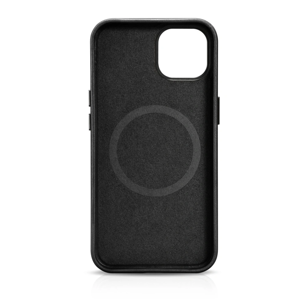 Hurtownia GSM - Etui iCarer Oil Wax Premium Leather MagSafe Apple iPhone 14 Plus / 15 Plus negru - ICR333 - {ean13} - Hurt