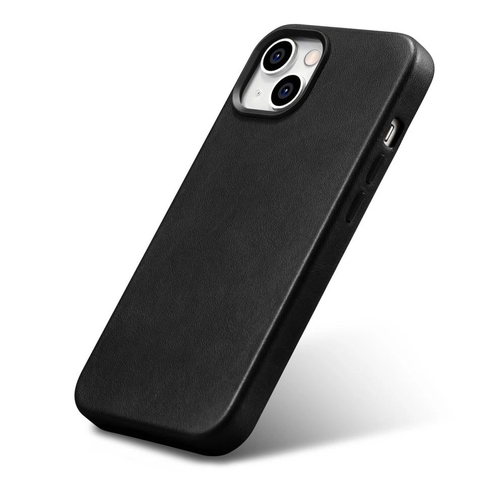 Hurtownia GSM - Etui iCarer Oil Wax Premium Leather MagSafe Apple iPhone 14 Plus / 15 Plus negru - ICR333 - {ean13} - Hurt