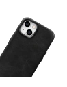 Hurtownia GSM - Etui iCarer Oil Wax Premium Leather MagSafe Apple iPhone 14 Plus / 15 Plus negru - ICR333 - {ean13} - Hurt