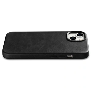 Hurtownia GSM - Etui iCarer Oil Wax Premium Leather MagSafe Apple iPhone 14 Plus / 15 Plus czarny - ICR333 - {ean13} - Hurt