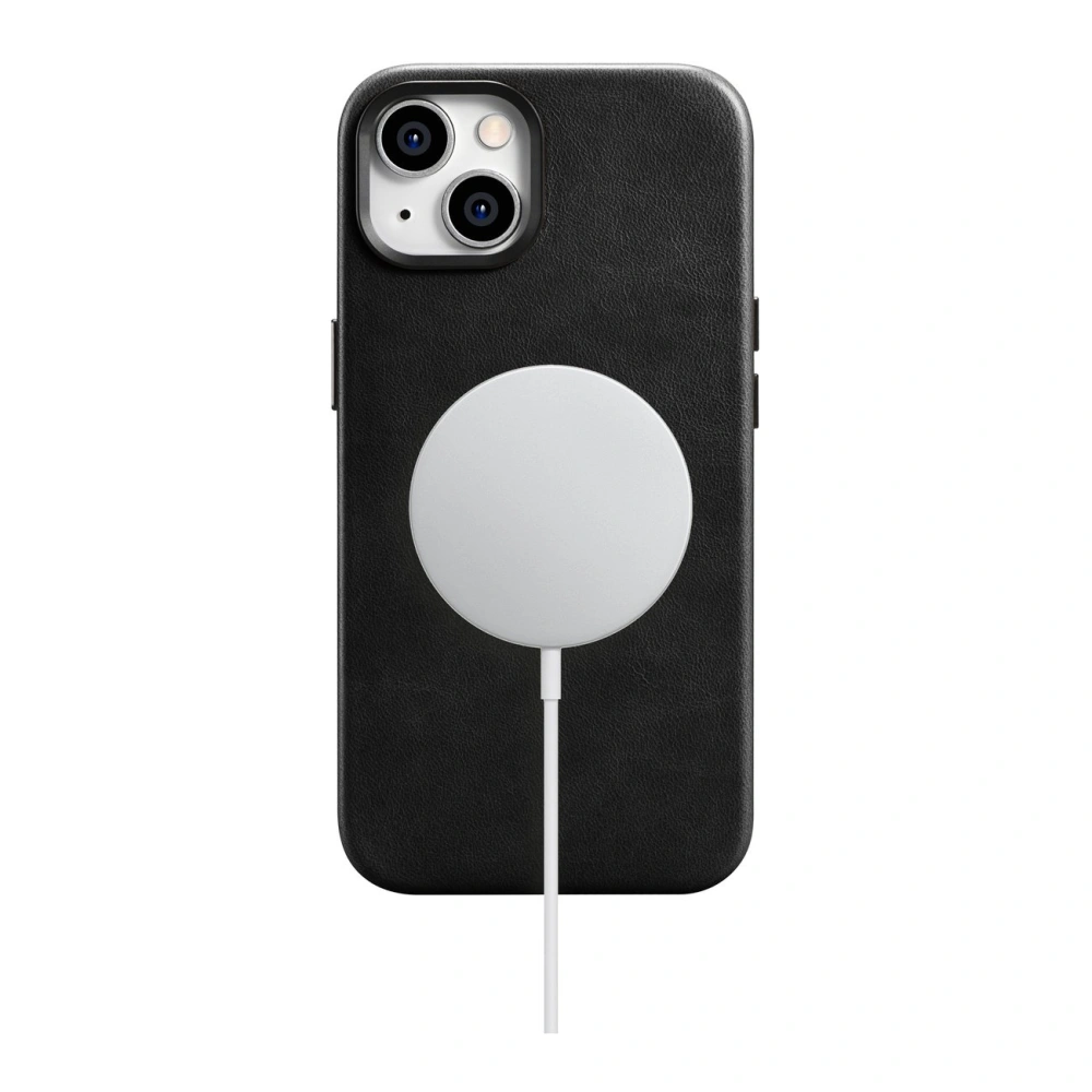 Hurtownia GSM - Etui iCarer Oil Wax Premium Leather MagSafe Apple iPhone 14 Plus / 15 Plus fekete - ICR333 - {ean13} - Hurt