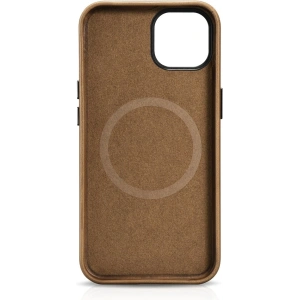 Hurtownia GSM - Etui iCarer Oil Wax Premium Leather MagSafe Apple iPhone 14 Plus / 15 Plus jasnobrązowy - ICR334 - {ean13} - Hurt