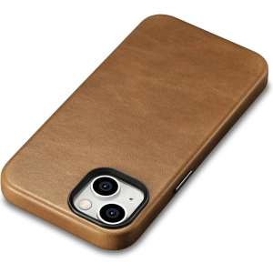 Hurtownia GSM - Etui iCarer Oil Wax Premium Leather MagSafe Apple iPhone 14 Plus / 15 Plus jasnobrązowy - ICR334 - {ean13} - Hurt