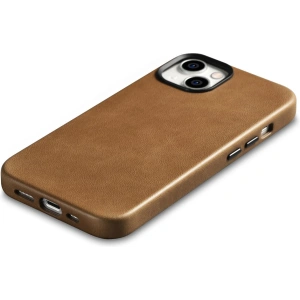 Hurtownia GSM - Etui iCarer Oil Wax Premium Leather MagSafe Apple iPhone 14 Plus / 15 Plus jasnobrązowy - ICR334 - {ean13} - Hurt