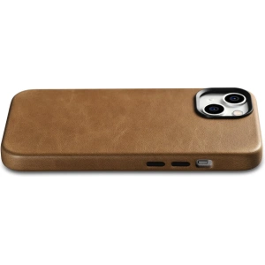 Hurtownia GSM - Etui iCarer Oil Wax Premium Leather MagSafe Apple iPhone 14 Plus / 15 Plus jasnobrązowy - ICR334 - {ean13} - Hurt