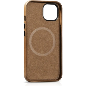 Hurtownia GSM - Etui iCarer Oil Wax Premium Leather MagSafe Apple iPhone 14 Plus / 15 Plus jasnobrązowy - ICR334 - {ean13} - Hurt