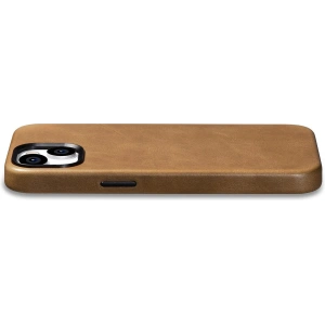 Hurtownia GSM - Etui iCarer Oil Wax Premium Leather MagSafe Apple iPhone 14 Plus / 15 Plus világosbarna - ICR334 - {ean13} - Hurt