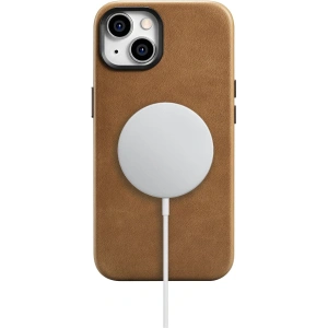 Hurtownia GSM - Etui iCarer Oil Wax Premium Leather MagSafe Apple iPhone 14 Plus / 15 Plus jasnobrązowy - ICR334 - {ean13} - Hurt
