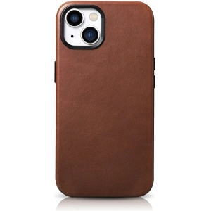 Hurtownia GSM - Etui iCarer Oil Wax Premium Leather MagSafe Apple iPhone 14 Plus / 15 Plus brązowy - ICR335 - {ean13} - Hurt