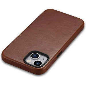 Hurtownia GSM - Etui iCarer Oil Wax Premium Leather MagSafe Apple iPhone 14 Plus / 15 Plus brązowy - ICR335 - {ean13} - Hurt