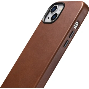 Hurtownia GSM - Etui iCarer Oil Wax Premium Leather MagSafe Apple iPhone 14 Plus / 15 Plus brązowy - ICR335 - {ean13} - Hurt
