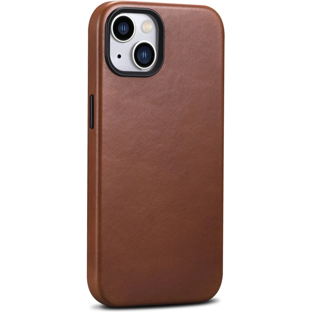 Hurtownia GSM - Etui iCarer Oil Wax Premium Leather MagSafe Apple iPhone 14 Plus / 15 Plus barna - ICR335 - {ean13} - Hurt
