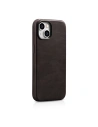 Wholesale iCarer Oil Wax Premium Leather MagSafe Apple iPhone 14 Plus / 15 Plus dark brown - ICR337 - {ean13} - Hurt