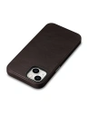 Wholesale iCarer Oil Wax Premium Leather MagSafe Apple iPhone 14 Plus / 15 Plus dark brown - ICR337 - {ean13} - Hurt