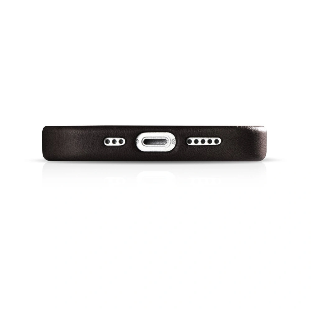 Hurtownia GSM - Etui iCarer Oil Wax Premium Leather MagSafe Apple iPhone 14 Plus / 15 Plus tmavě hnědá - ICR337 - {ean13} - Hurt