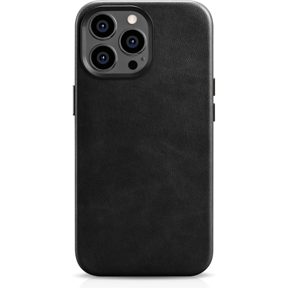 Hurtownia GSM - Etui iCarer Olajviasz Prémium Bőr MagSafe Apple iPhone 14 Pro Max fekete - ICR338 - {ean13} - Hurt