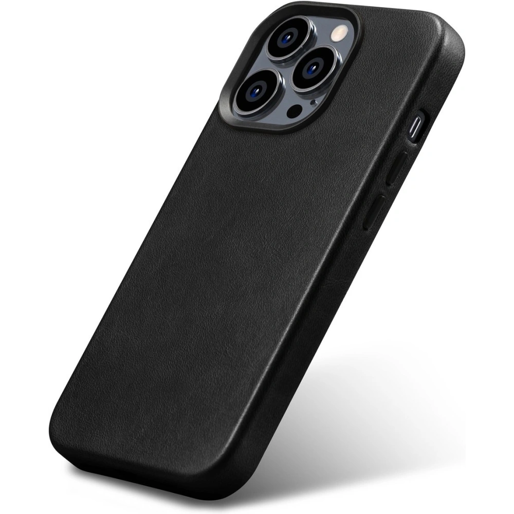 Hurtownia GSM - Case iCarer Oil Wax Premium Leder MagSafe Apple iPhone 14 Pro Max schwarz - ICR338 - {ean13} - Hurt