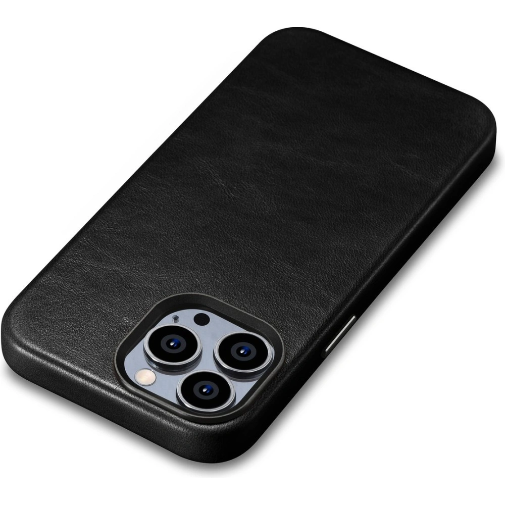 Hurtownia GSM - Etui iCarer Olajviasz Prémium Bőr MagSafe Apple iPhone 14 Pro Max fekete - ICR338 - {ean13} - Hurt