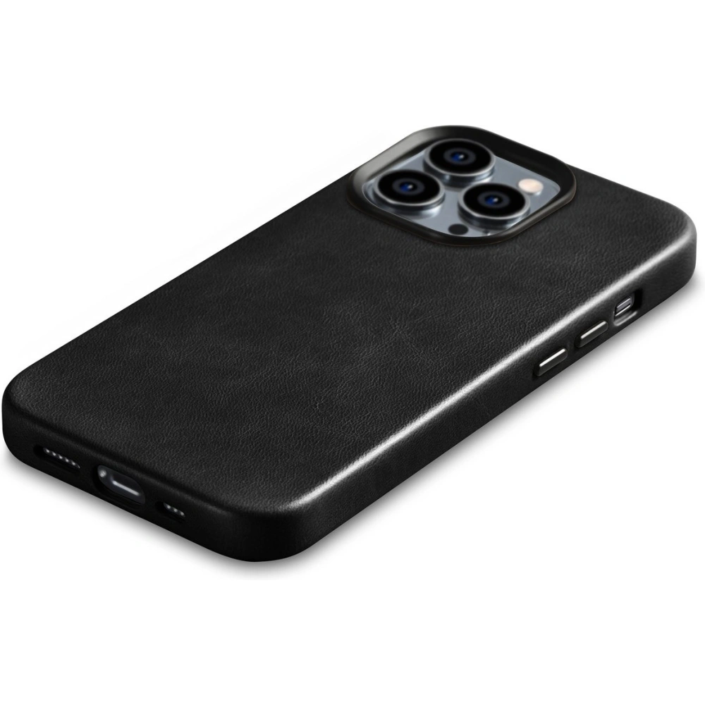 Hurtownia GSM - Etui iCarer Olajviasz Prémium Bőr MagSafe Apple iPhone 14 Pro Max fekete - ICR338 - {ean13} - Hurt