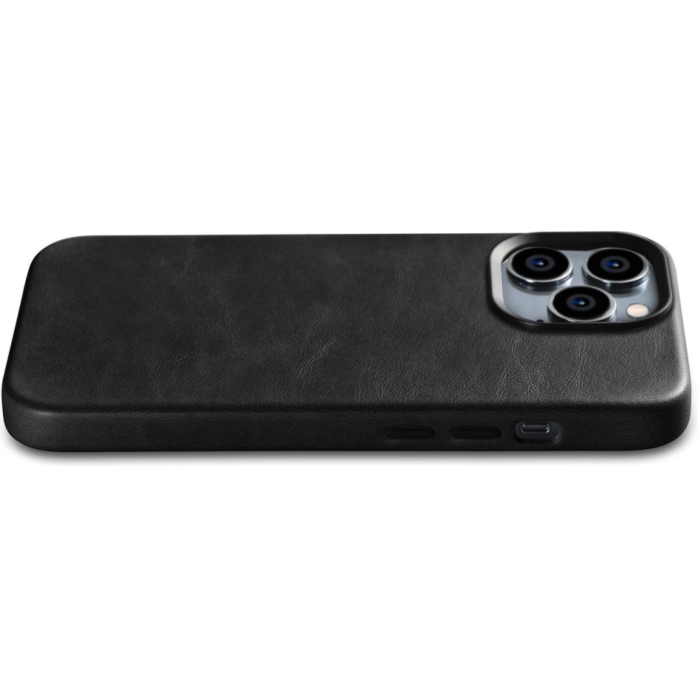 Hurtownia GSM - Etui iCarer Olajviasz Prémium Bőr MagSafe Apple iPhone 14 Pro Max fekete - ICR338 - {ean13} - Hurt