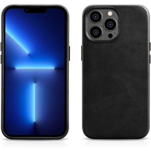 Hurtownia GSM - Etui iCarer Olajviasz Prémium Bőr MagSafe Apple iPhone 14 Pro Max fekete - ICR338 - {ean13} - Hurt
