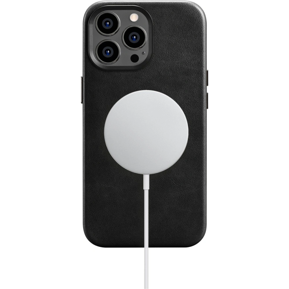 Hurtownia GSM - Etui iCarer Olajviasz Prémium Bőr MagSafe Apple iPhone 14 Pro Max fekete - ICR338 - {ean13} - Hurt