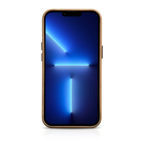 Etui iCarer Oil Wax Premium Leather MagSafe Apple iPhone 14 Pro Max jasnobrązowy