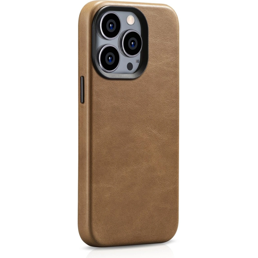 Hurtownia GSM - Etui iCarer Oil Wax Premium Leather MagSafe Apple iPhone 14 Pro Max světle hnědý - ICR339 - {ean13} - Hurt