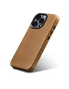 Wholesale iCarer Oil Wax Premium Leather MagSafe Apple iPhone 14 Pro Max light brown - ICR339 - {ean13} - Hurt