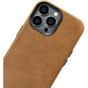 Hurtownia GSM - Etui iCarer Oil Wax Premium Leather MagSafe Apple iPhone 14 Pro Max jasnobrązowy - ICR339 - {ean13} - Hurt