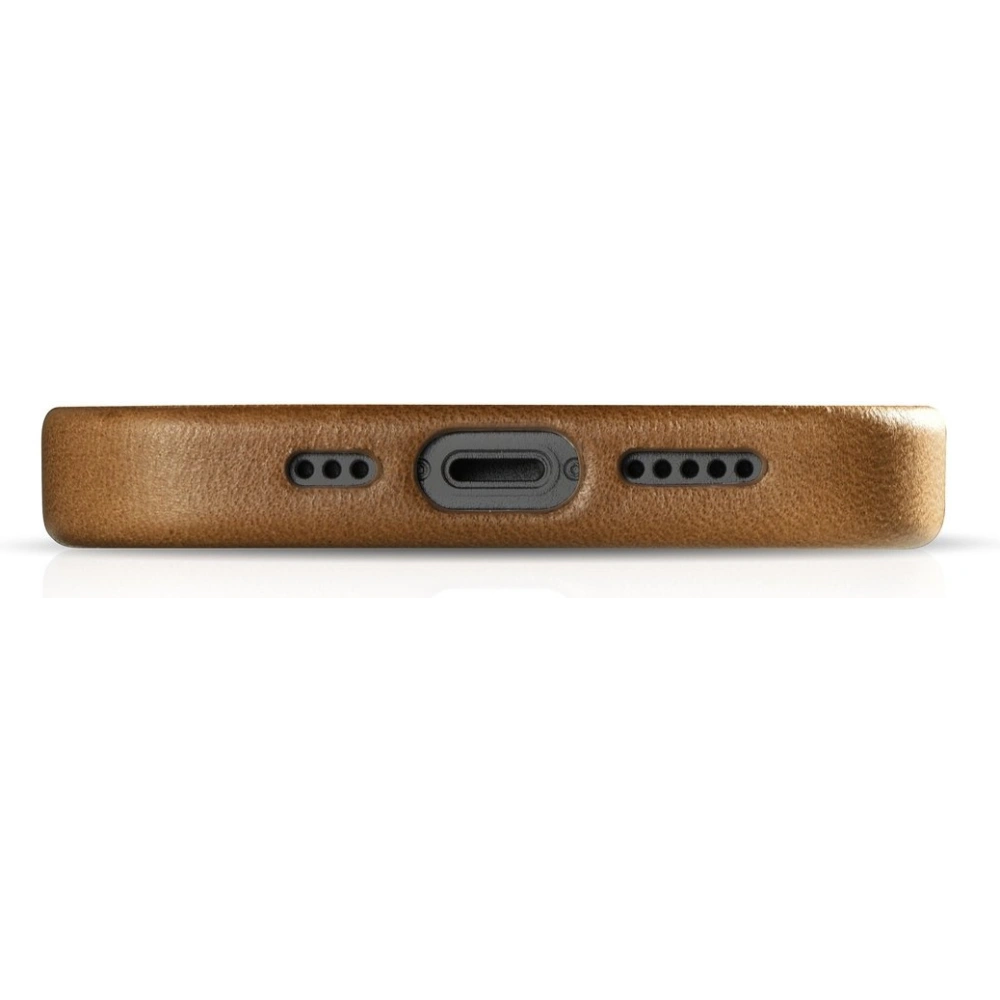 Wholesale iCarer Oil Wax Premium Leather MagSafe Apple iPhone 14 Pro Max light brown - ICR339 - {ean13} - Hurt