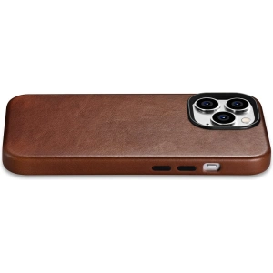Hurtownia GSM - Etui iCarer Oil Wax Premium Leather MagSafe Apple iPhone 14 Pro Max brązowy - ICR340 - {ean13} - Hurt
