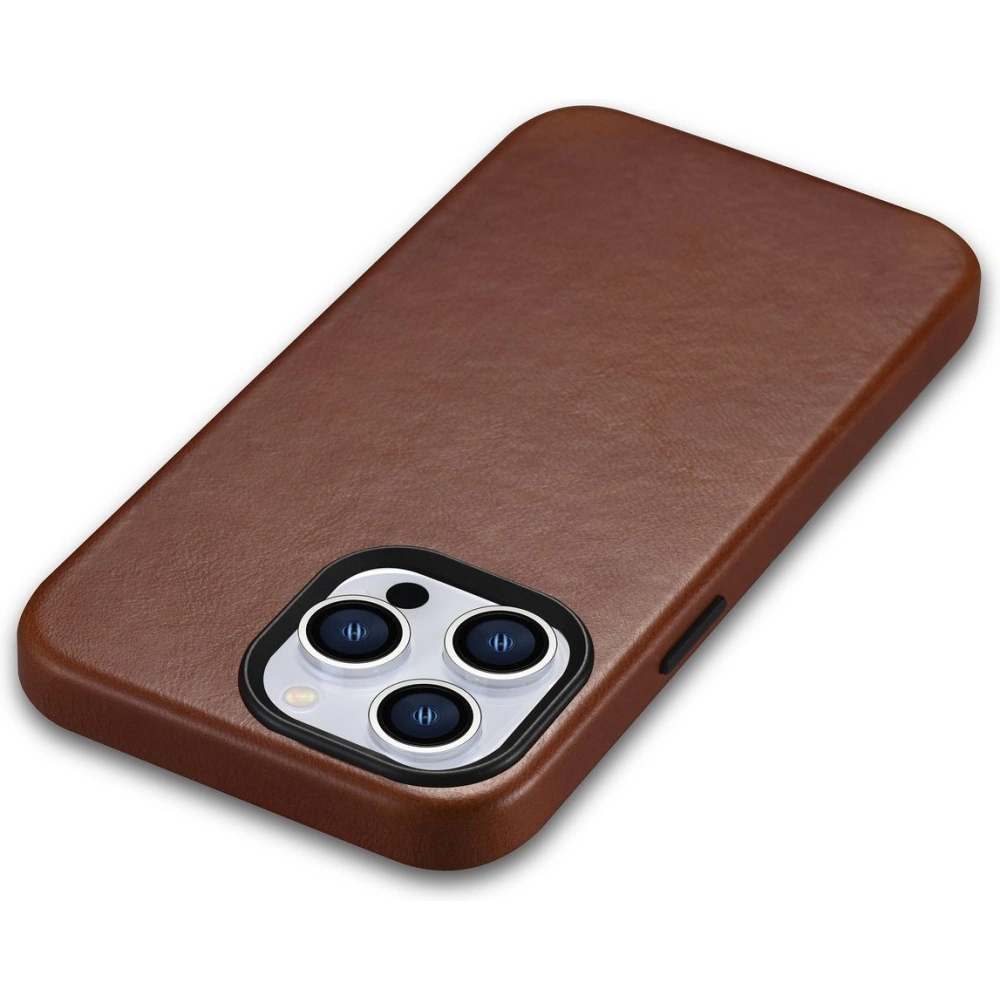 Hurtownia GSM - Etui iCarer Olajgyanta Prémium Bőr MagSafe Apple iPhone 14 Pro Max barna - ICR340 - {ean13} - Hurt