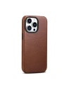 Wholesale iCarer Oil Wax Premium Leather MagSafe Apple iPhone 14 Pro Max brown - ICR340 - {ean13} - Hurt