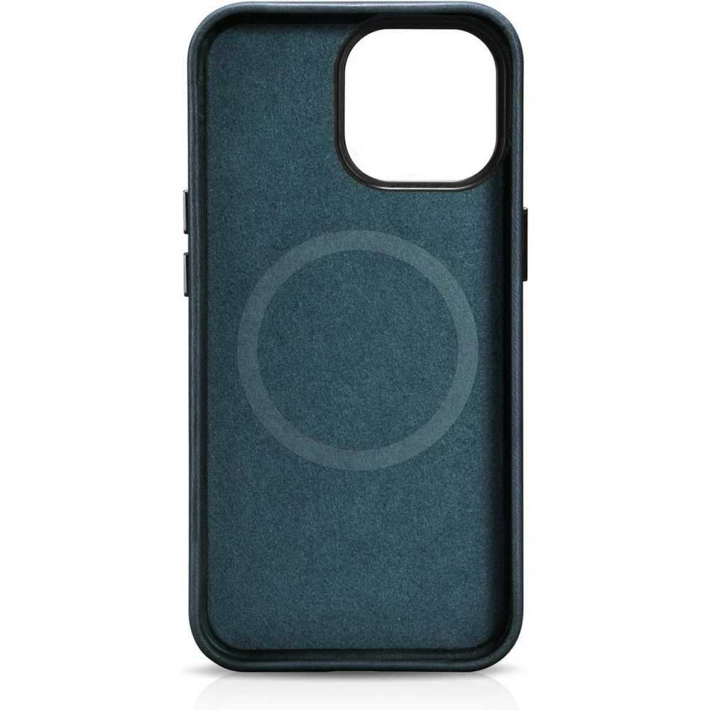 Wholesale iCarer Oil Wax Premium Leather MagSafe Apple iPhone 14 Pro Max dark blue - ICR341 - {ean13} - Hurt