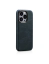 Wholesale iCarer Oil Wax Premium Leather MagSafe Apple iPhone 14 Pro Max dark blue - ICR341 - {ean13} - Hurt