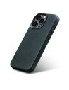 Case iCarer Oil Wax Premium Leder MagSafe Apple iPhone 14 Pro Max dunkelblau