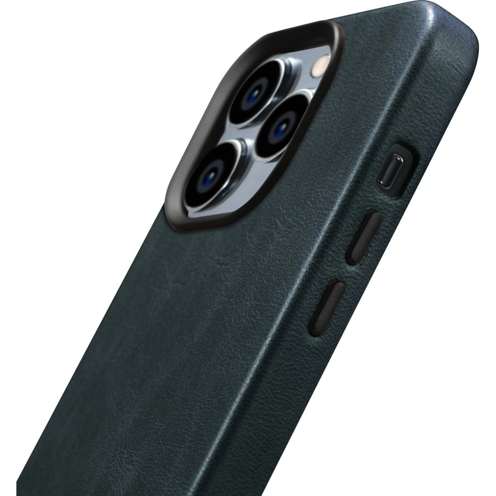 Hurtownia GSM - Etui iCarer Olaj Wax Prémium Bőr MagSafe Apple iPhone 14 Pro Max sötétkék - ICR341 - {ean13} - Hurt