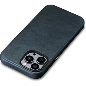Hurtownia GSM - Etui iCarer Oil Wax Premium Leather MagSafe Apple iPhone 14 Pro Max ciemnoniebieski - ICR341 - {ean13} - Hurt
