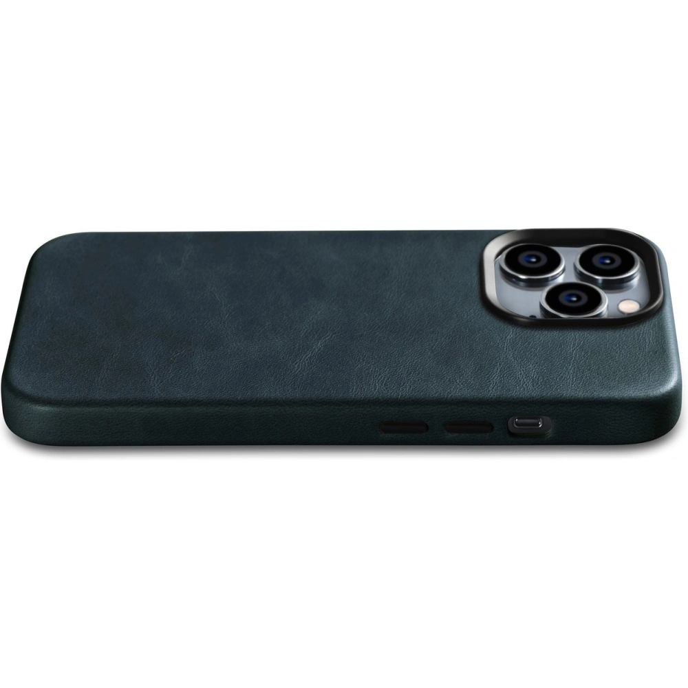 Wholesale iCarer Oil Wax Premium Leather MagSafe Apple iPhone 14 Pro Max dark blue - ICR341 - {ean13} - Hurt