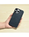 Wholesale iCarer Oil Wax Premium Leather MagSafe Apple iPhone 14 Pro Max dark blue - ICR341 - {ean13} - Hurt