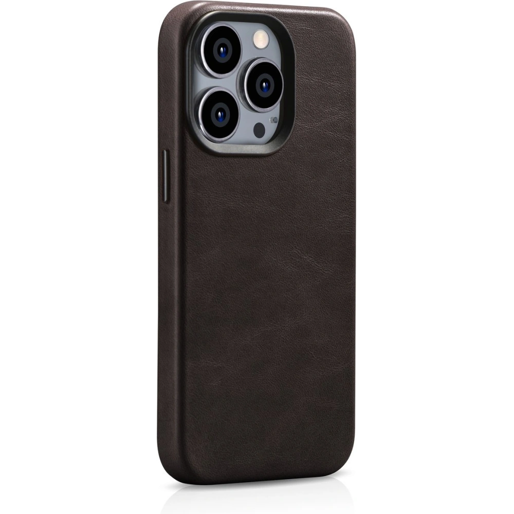 Hurtownia GSM - Etui iCarer Olajgyanta Prémium Bőr MagSafe Apple iPhone 14 Pro Max sötétbarna - ICR342 - {ean13} - Hurt